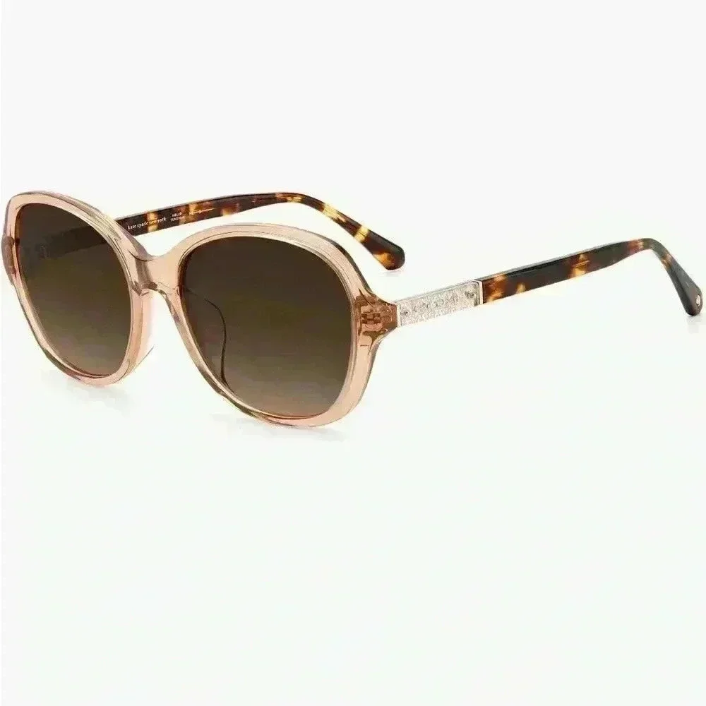 Kate Spade 57mm Yaelfs Oversize Sunglasses in Brown/ Brown Gradient NWT